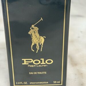 Ralph Lauren Polo Eau de Toilette - Black and Gold 2.0 Oz